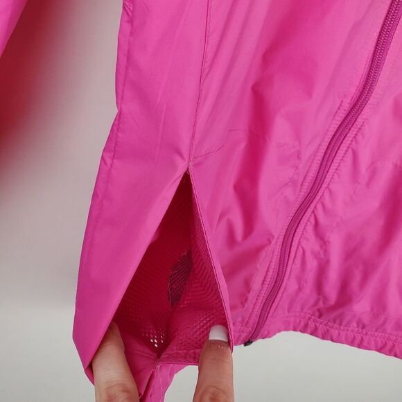 COLUMBIA Girls Lightweight Full Zip Up Windbreaker Jacket Coat Hooded Hoodie - Picture 3 of 6